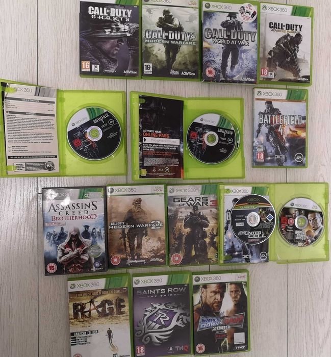 consola XBOX 360 complet + 18 jocuri