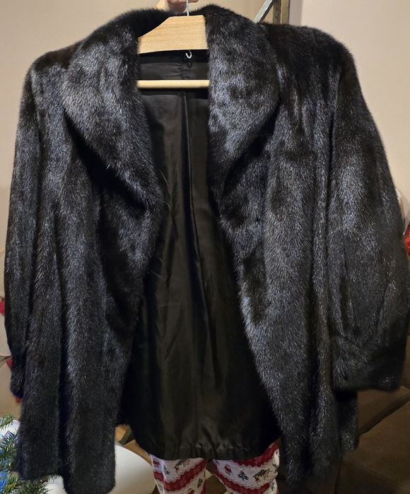 Haină de blană naturală de nurcă