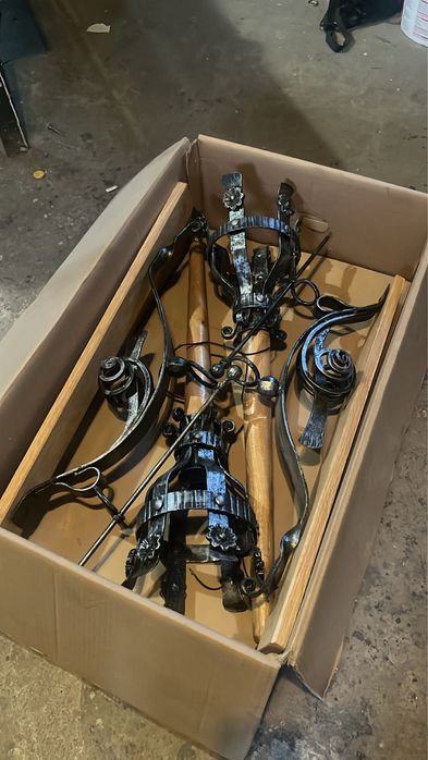 Rustic felinar fier forjat manual , aplica perete, lustra