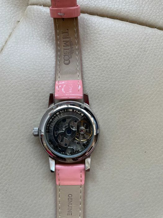 Ceas automatic TIME100 43 mm analog curea piele NOU ZODIAC no ambalaj