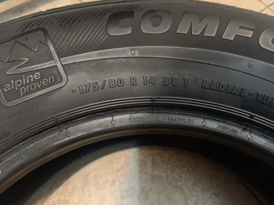 175/80/14 летние шины б/у из Германии