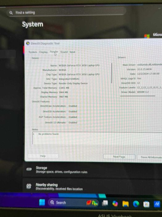 HOPE AMANET P2 - Asus Vivobook / Amd Ryzen 5 5800H / 16 Gb Ram / Nvidia Geforce RTX 3050