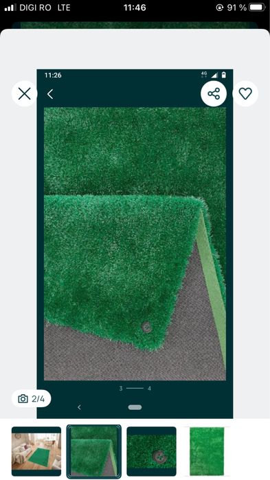 Covor verde moale 160*230