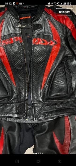 Costum moto din piele Spidi 52