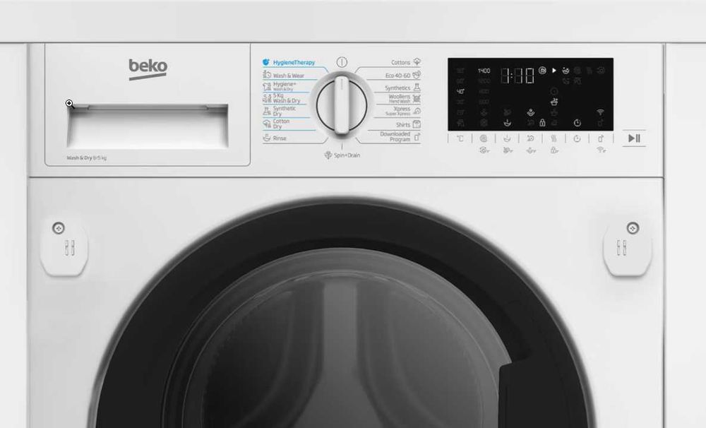 Mașină de spălat cu uscător încorporabilă Beko HITV8736B0W, 8/5 kg - stare excelenta