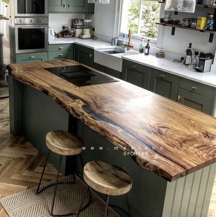 Плотове от естествено дърво масив / Орех / Дьб