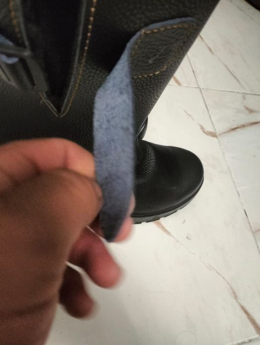 Сапоги кожаные зимние