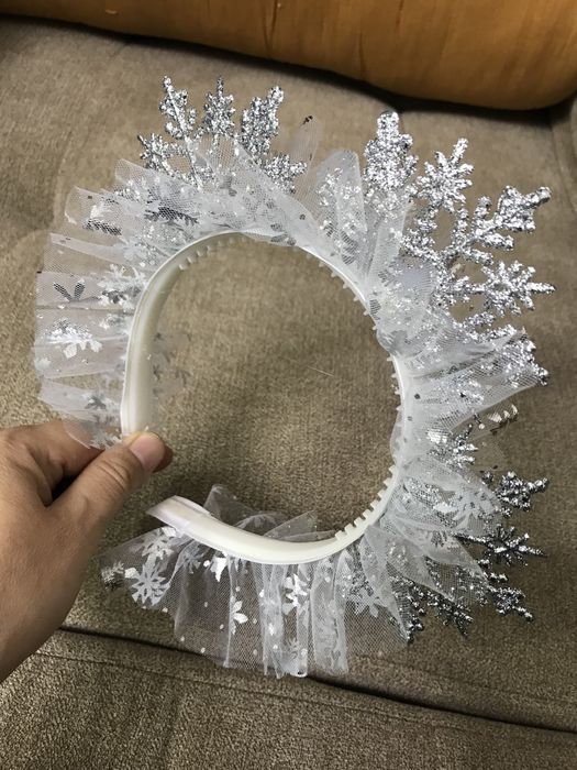 Ободок Корона Снежинка