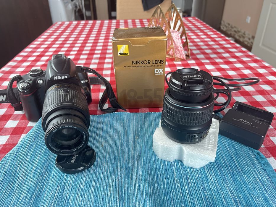 Фотоапарат Nikon D5000 + 2 обектива