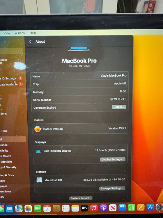 MacBook Pro 13” M2 Pro (2022)
