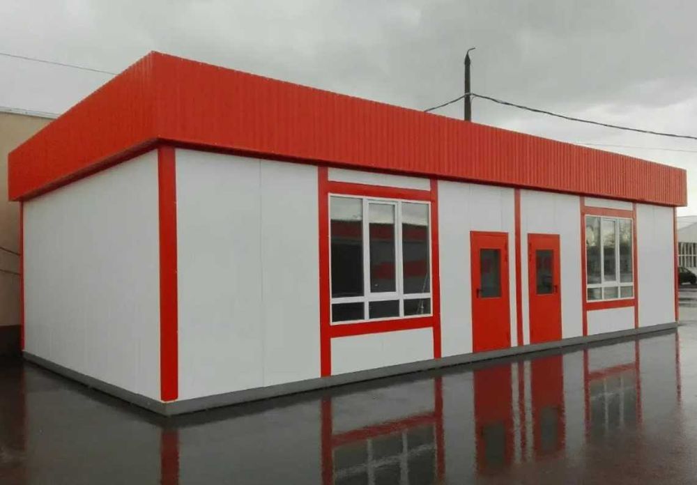 Супер/гипермаркеты, магазины, бутики, павильоны из сэндвич панелей