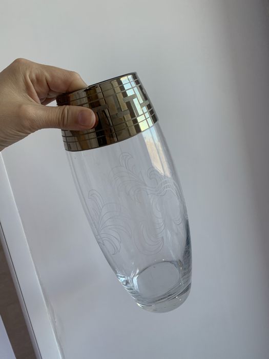 Новая ваза Гусь Хрустальный