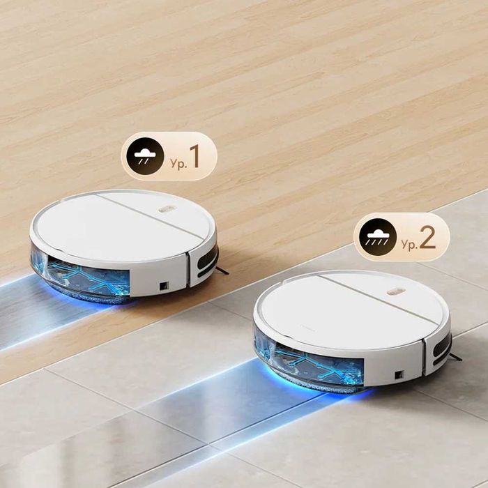 Deerma DEM-S40 – Aspirator Robot, Aspirare și Spălare, 7000 Pa, 4 Moduri, Bază de Încărcare, Telecomandă, Alb