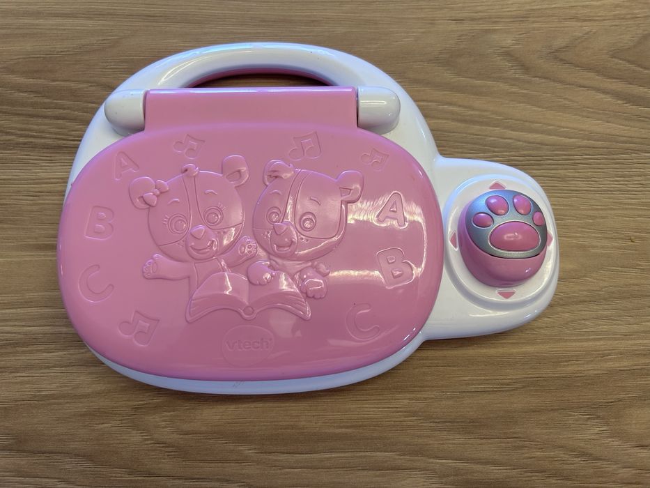 Colectie mini carti, baby Disney + laptop Vtech roz
