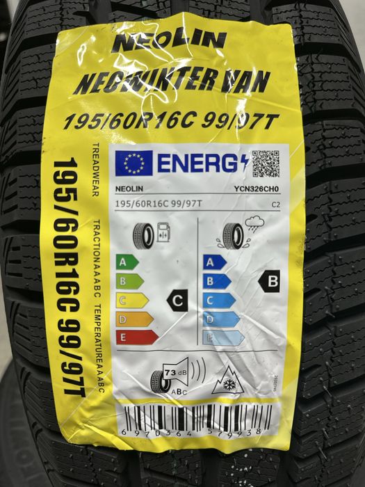 Нови зимни бусови гуми NEOLIN 195/60R16C 99/97T НОВ DOT 1956016