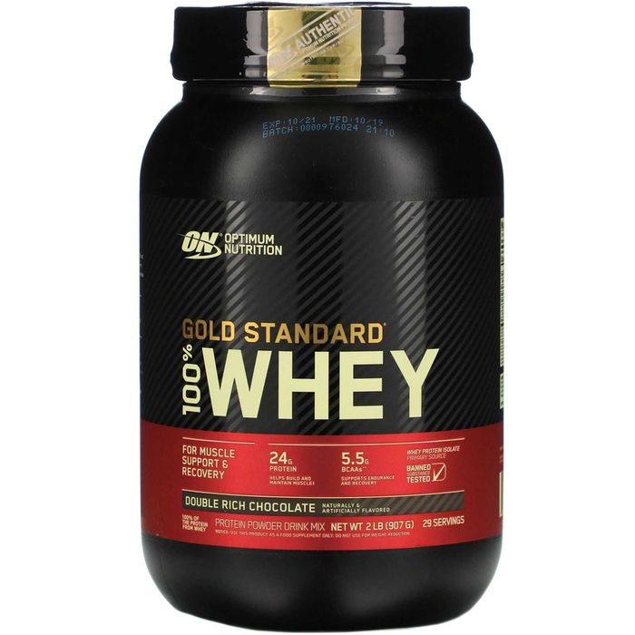Протеин, изолят, Whey Gold, Optimum nutrition, 900гр