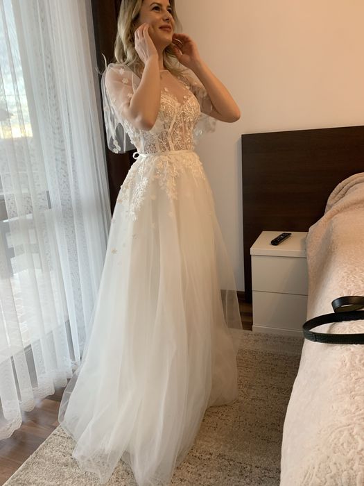 Rochie mireasa unicat (facuta la comanda), marimea S