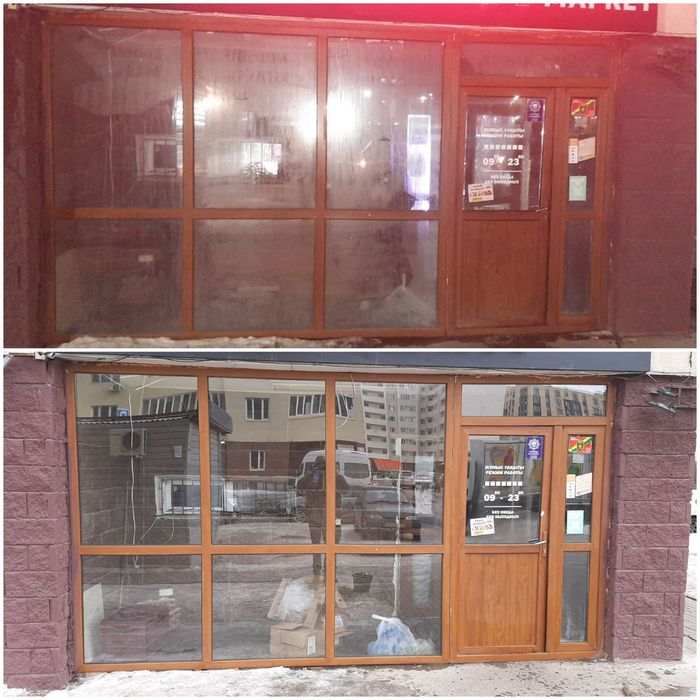 Мойка окон и витражей