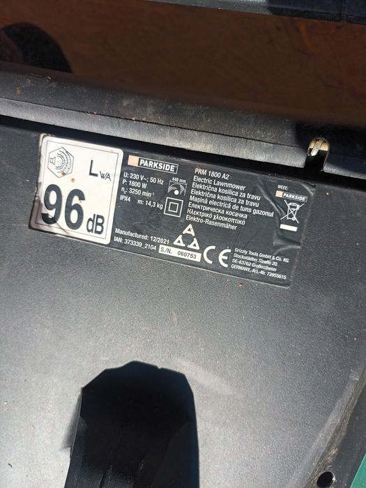 Електрическа косачка parkside 1800w на части на части