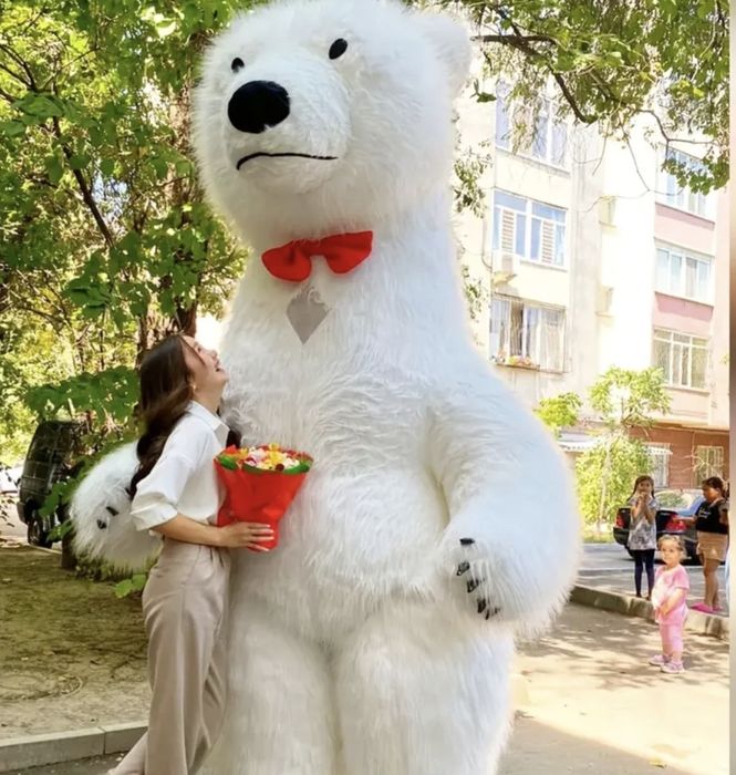 ИЗНЕНАДА! Голяма бяла мечка 2.5 м и Стич 2.5м Перфектният подарък