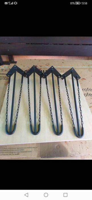 Изработване на метални крака за маси прахово боядисване.По желание.