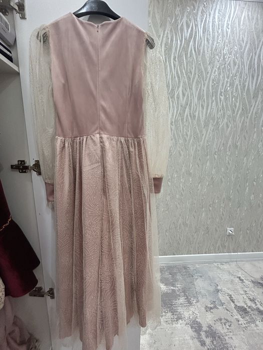 Платье нежное комбинированное