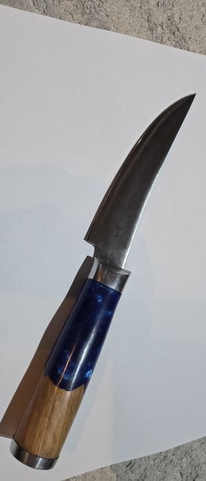 Cuţit Utilitar Premium (Olive & Blue Epoxy)