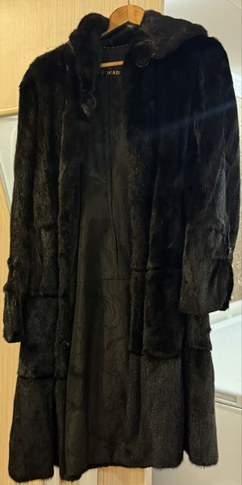 Шуба черный бриллиант