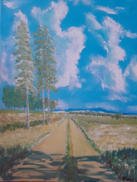 "Слънчев пейзаж", 50/40см