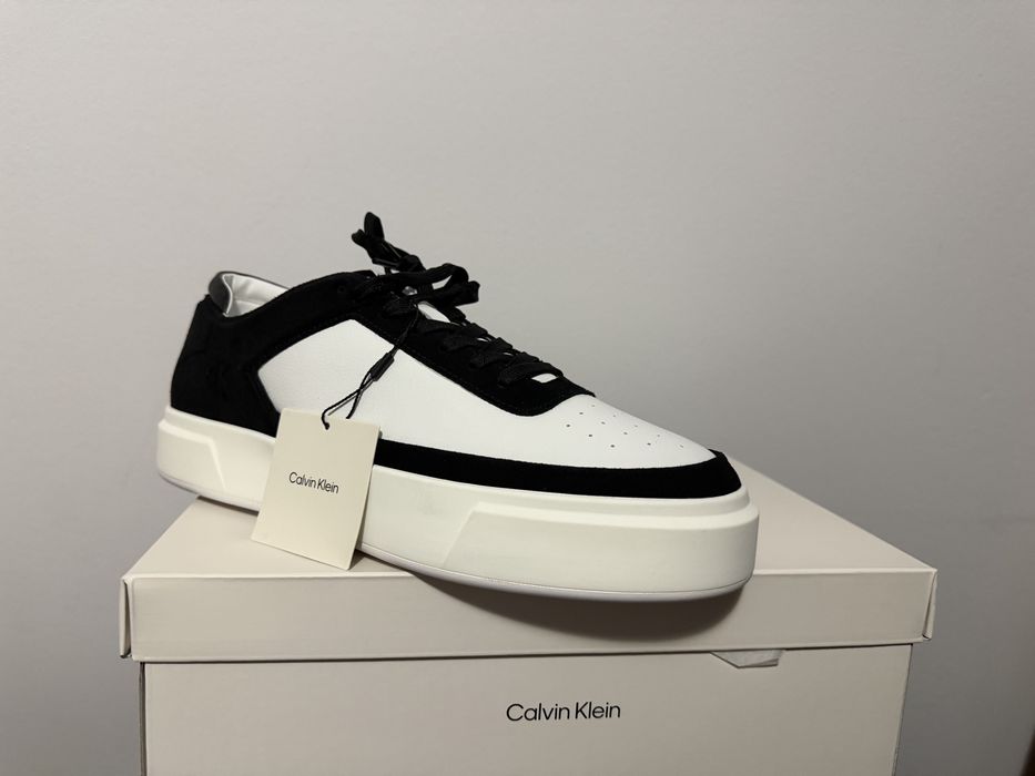 Leather and Suede Signature Trainers