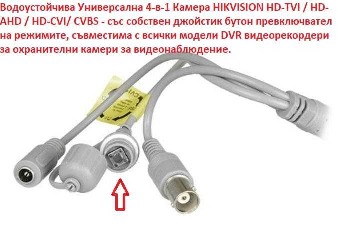 4в1 AHD HD CVI DAHUA HD TVI Hikvision Универсална Камера Водоустойчива