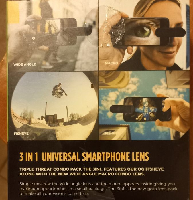 Lentile telefon/ tabletă 3 în 1  marca "Black eye"