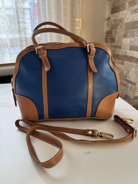 Чанта от естествена кожа и колан