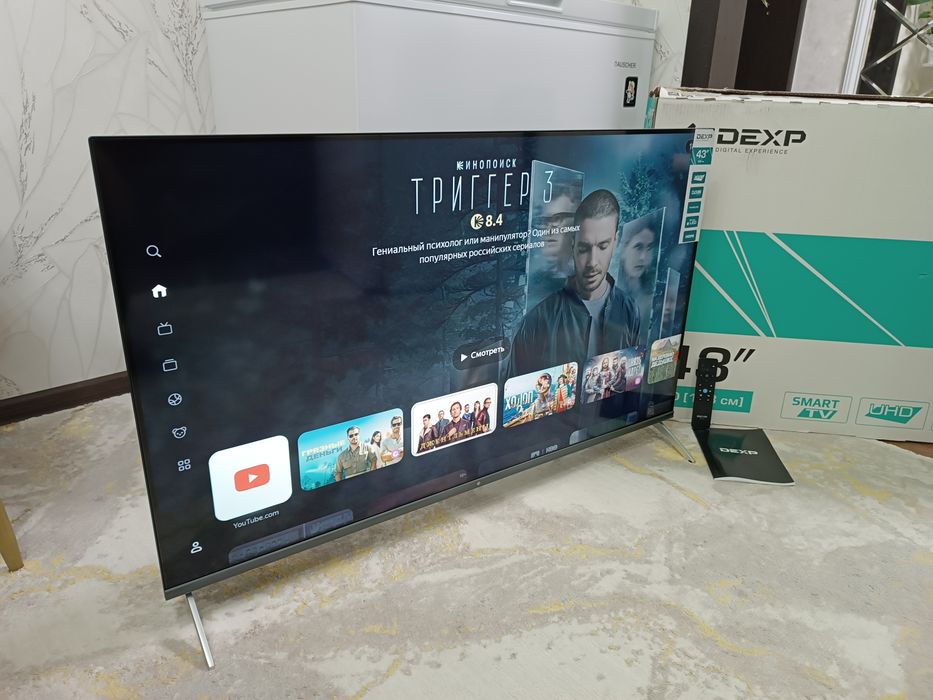 Телевизор DEXP Смарт 4k UHD + Документы.