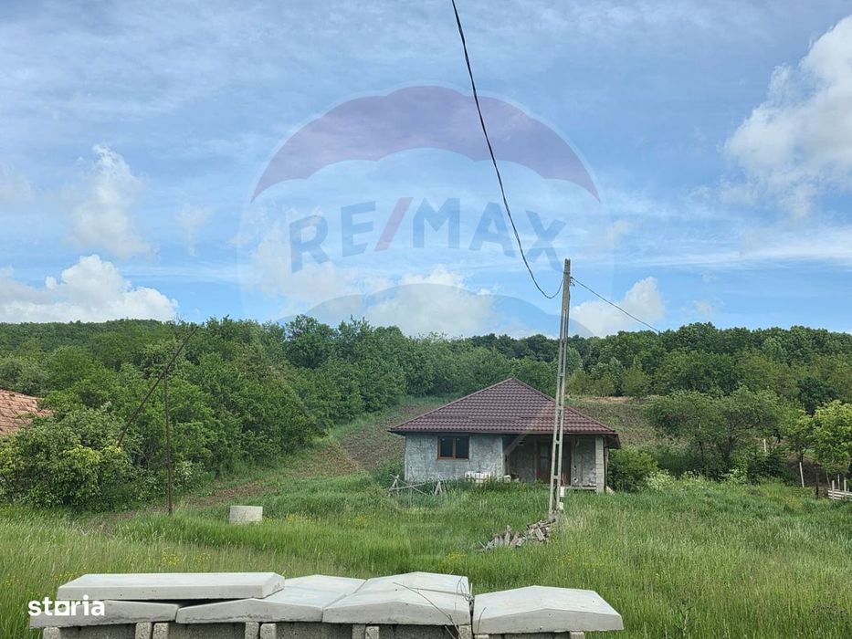 Casă la roșu cu teren 4.234 mp, cadru natural deosebit – Deag, Iernut