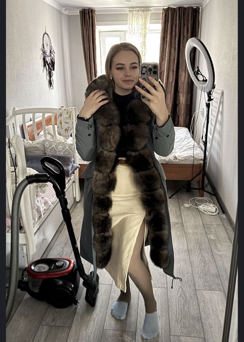 Парка с мехом песца