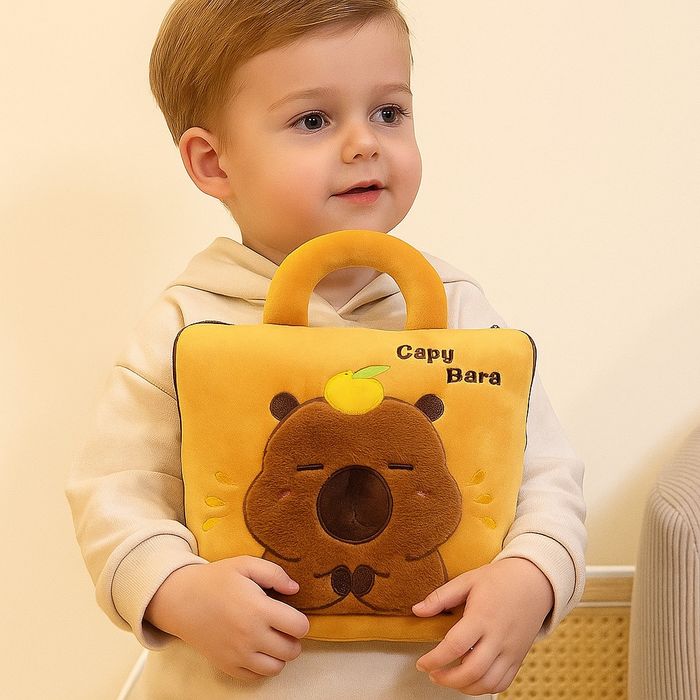 Мека Капибара възглавничка 2в1-играчка и одеало за гушкане