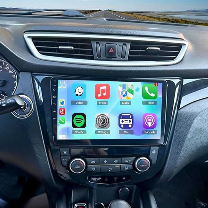 Navigatie Nissan Qashqai J11 2013-2021 - Carplay si Android Auto Wireless, WIFI, Bluetooth, USB, Display QLED, GPS