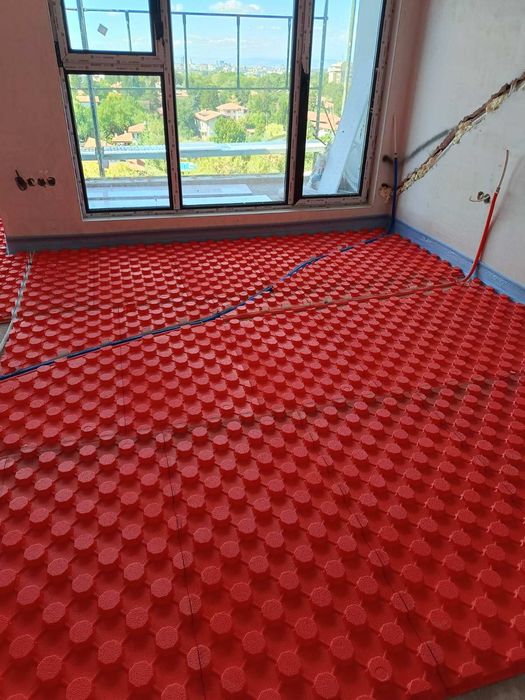 Изграждане на водно подово отопление