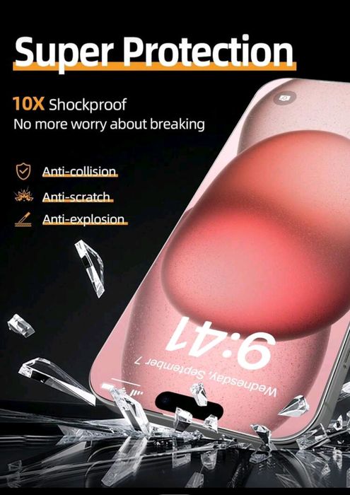 Set de 3 buc-Folie protecție telefon iPhone 16,16 Pro Max