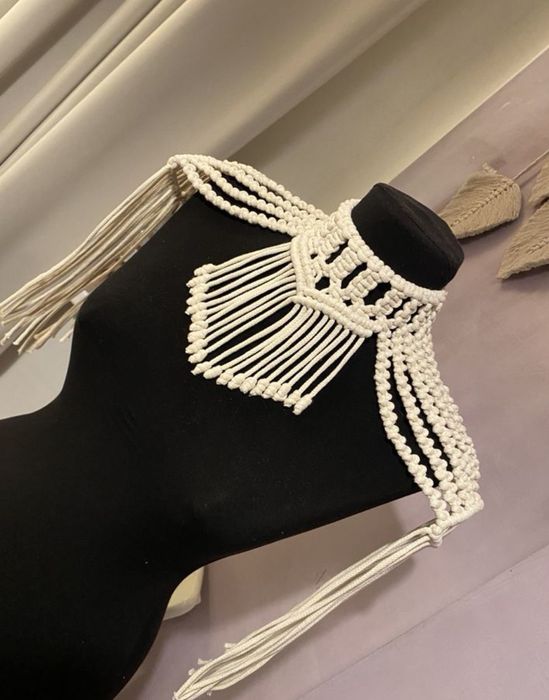 Чокер/ украшение на плечи макраме