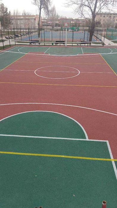 Conipur SP — прочное резиновое покрытие для спортплощадок