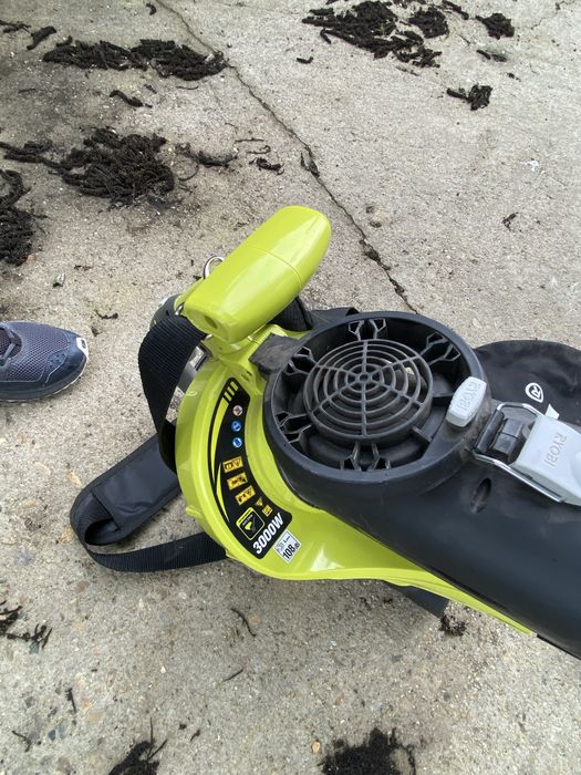 Suflanta / aspirator frunze, Ryobi RBV3000CESV, 3000 W, 3 functii, sac 45 l