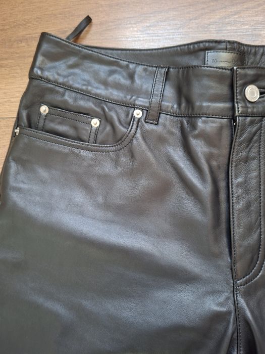 Pantaloni piele Massimo Dutti L