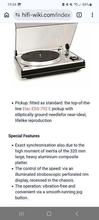 Pick-up Elac PC 900