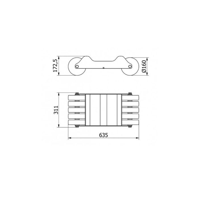 Carucioare pentru roti defecte, capacitate 1500 kg