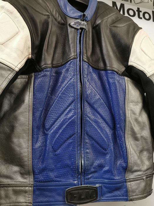 Geaca moto piele FLM marime 54