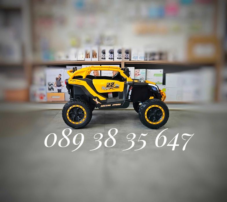 ТОП ЦЕНА!НОВО!Акумулаторен джип Kansas с 24V батерия,меки гуми,4x4,USB