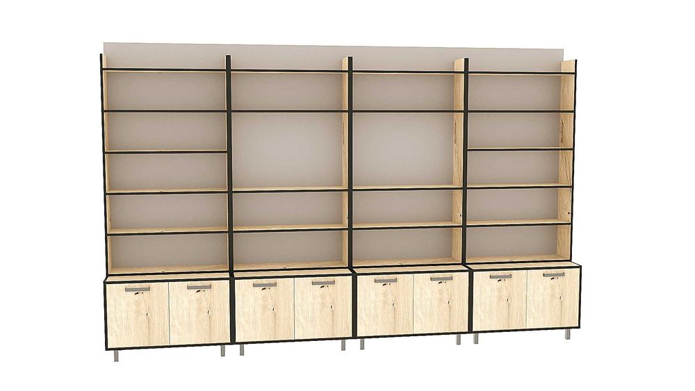 модулна етажерка / библиотечна система