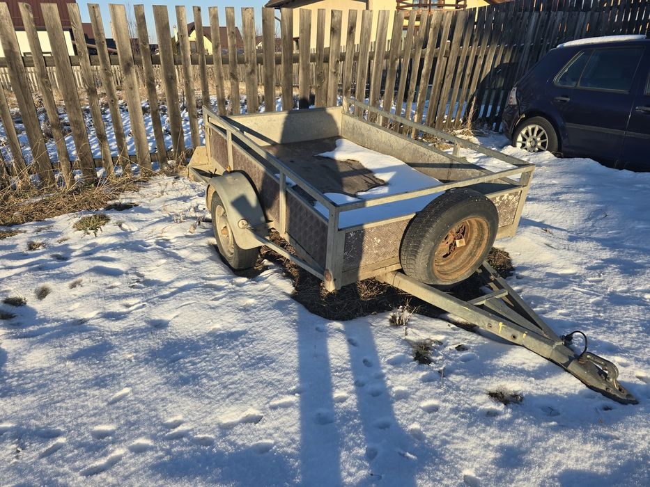 Remorca auto 750 KG GB Rema In stare impecabila. Intra si ATV